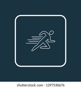 Sports icon line symbol. Premium quality isolated jogging element in trendy style.