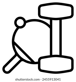 Sports icon with outline style. Suitable for website design, logo, app and UI. Based on the size of the icon in general, so it can be reduced.