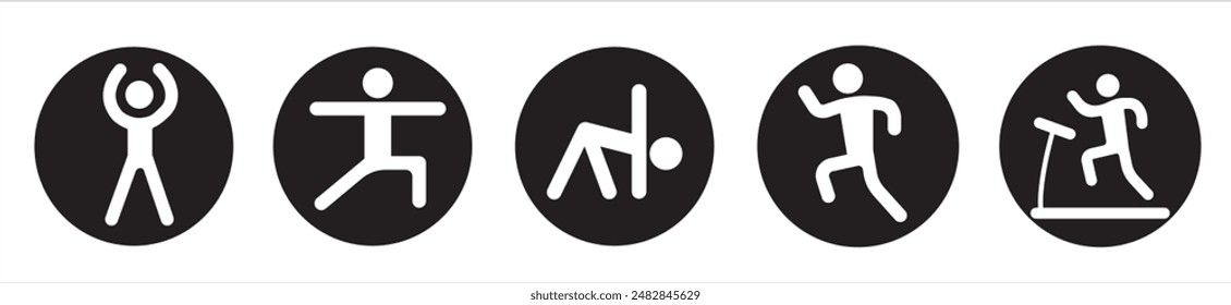 Sports icon pictogram set. Sport icons, sport pictograms vector illustration