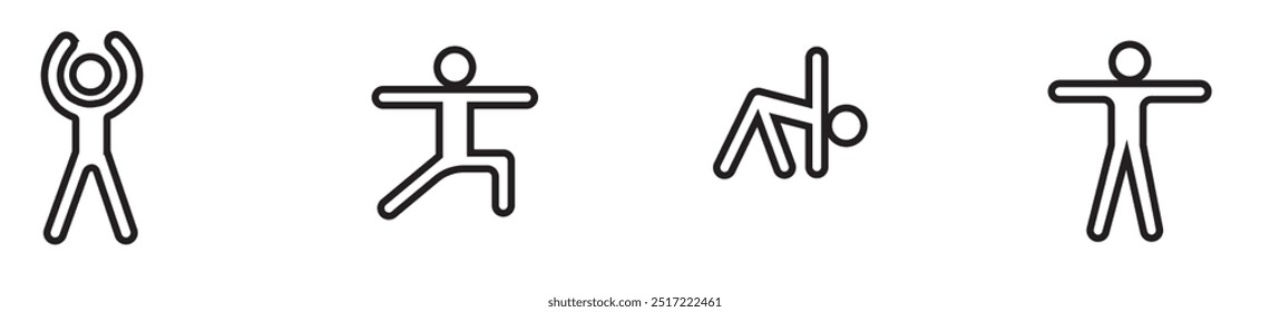 Sports icon pictogram set. Sport icons, sport pictograms vector illustration