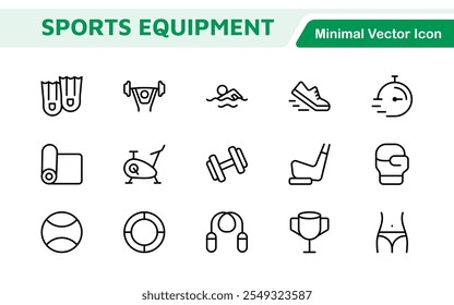 Sports Icon Set. A dynamic collection of vibrant icons representing various sports and activities, perfect for enhancing apps, websites, and marketing materials.