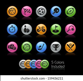 Sports Icon set / The file Includes 5 color versions in different layers.
