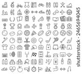 Sports icon set. Shapes Sports, Sports icon collection, Active lifestyle people and icon set, runners active lifestyle icons.