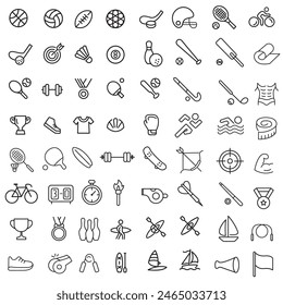 Sports icon set. Shapes Sports, Sports icon collection, Active lifestyle people and icon set, runners active lifestyle icons.