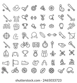 Sports icon set. Shapes Sports, Sports icon collection, Active lifestyle people and icon set, runners active lifestyle icons.