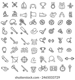 Sports icon set. Shapes Sports, Sports icon collection, Active lifestyle people and icon set, runners active lifestyle icons.