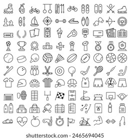 Sports icon set. Shapes Sports, Sports icon collection, Active lifestyle people and icon set, runners active lifestyle icons.