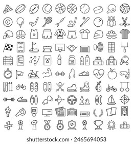 Sports icon set. Shapes Sports, Sports icon collection, Active lifestyle people and icon set, runners active lifestyle icons.