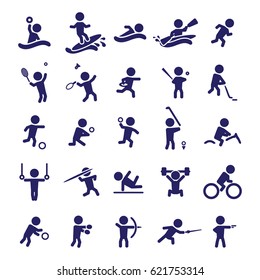 Sports icon set. Vector