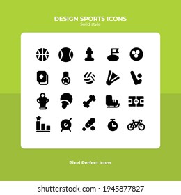 Sports icon set vector design
