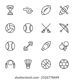 Sports icon set vector illustration