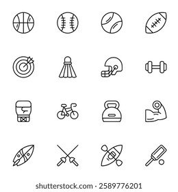 Sports icon set vector illustration