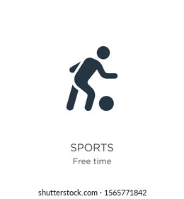 Sports icon vector. Trendy flat sports icon from hobbies collection isolated on white background. Vector illustration can be used for web and mobile graphic design, logo, eps10