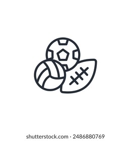 Sports icon. vector.Editable stroke.linear style sign for use web design,logo.Symbol illustration.