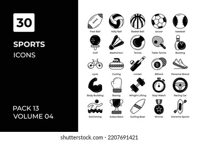 Sports icons collection. Set vector line with elements for mobile concepts and web apps. Collection modern icons.