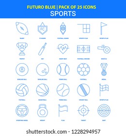 Sports Icons - Futuro Blue 25 Icon pack