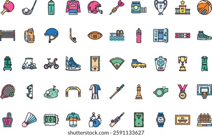 Sports icons High-Quality Vector Icons Collection with Editable Stroke. Ideal for Professional and Creative Projects.