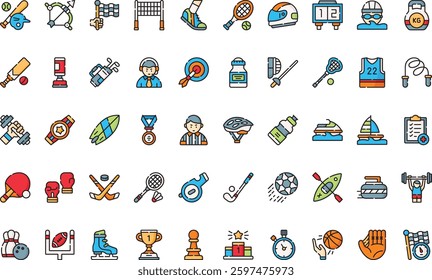 Sports icons High-Quality Vector Icons Collection with Editable Stroke. Ideal for Professional and Creative Projects.