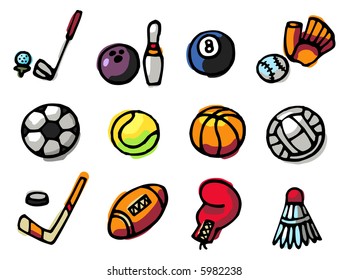 sports icons - others of same series : http://www.shutterstock.com/lightboxes.mhtml?lightbox_id=499075