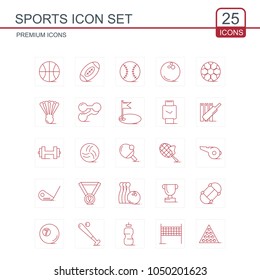 Sports icons set