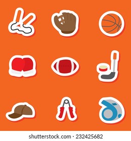 sports icons set
