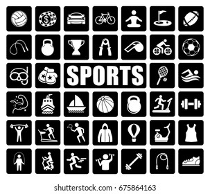 Sports icons set