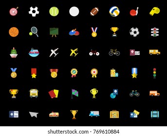 Sports icons set