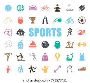 Sports icons set