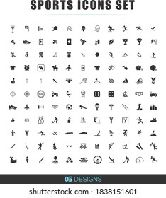 Sports Icons Set- All sports icons black vector flat minimal design, resizeable, svg. For websits and applications use commercially. swimming, rugby, football, soccer, sports icons, car speedometer svg