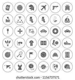 Sports Icons Set - Play Sign And Symbols