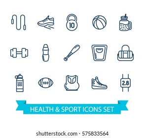 Sports icons. Sport concept, background.