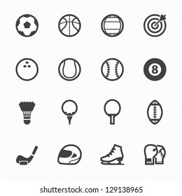 Sports Icons with White Background
