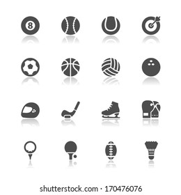 Sports Icons with White Background