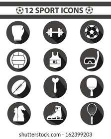 Sports icons,Black version,vector