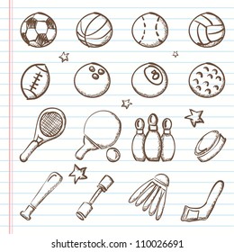 Sports icons-Doodles