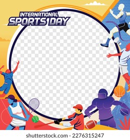 Sports Illustration Vector. Sports Day Illustration. Graphic Design for poster, banners, and flyer