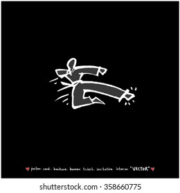 Sports illustration - vector / sport poster background - blackboard version