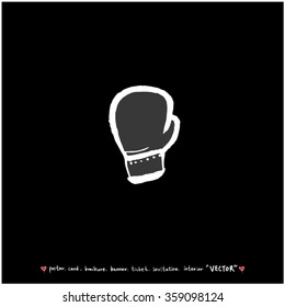 Sports illustration - vector / sport poster background - blackboard version