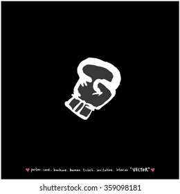 Sports illustration - vector / sport poster background - blackboard version