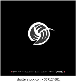 Sports illustration - vector / sport poster background - blackboard version
