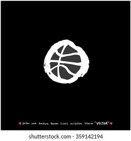 Sports illustration - vector / sport poster background - blackboard version