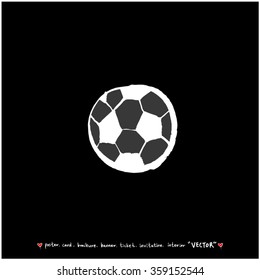 Sports illustration - vector / sport poster background - blackboard version