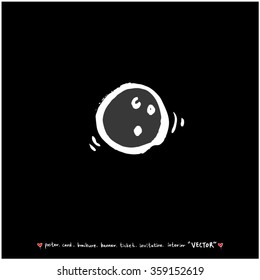Sports illustration - vector / sport poster background - blackboard version