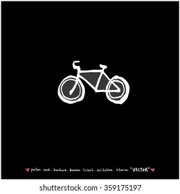 Sports illustration - vector / sport poster background - blackboard version