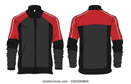 Sports jacket design winter sweater vector