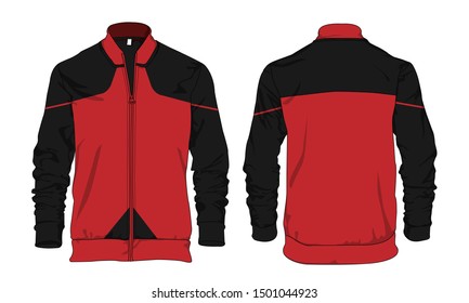 Sports jacket design winter sweater vector