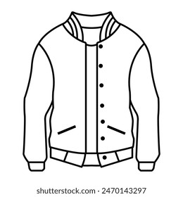 Vector o ilustración de la chaqueta deportiva