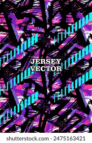 PATRÓN ABSTRACTAS DE LA CAMISETA DE LOS DEPORTES PARA EL FONDO DE LA SUBLIMACIÓN