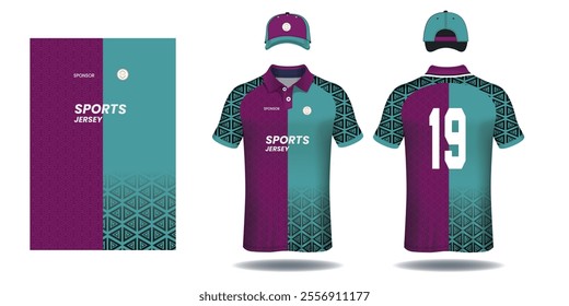 Sports jersey and background Design