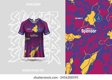 Sports jersey and background template design vector. Sports design for football, racing, background, gaming jersey. Vector design.